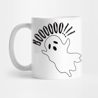 BOOOO!!!! White Halloween Ghost Mug